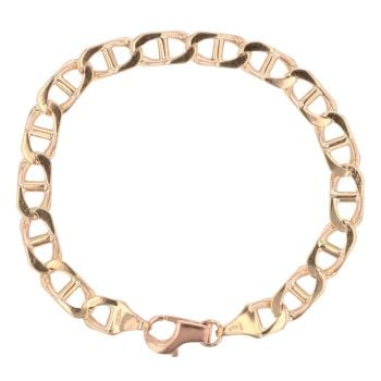 9ct Yellow Gold Anchor Bracelet 8.5"