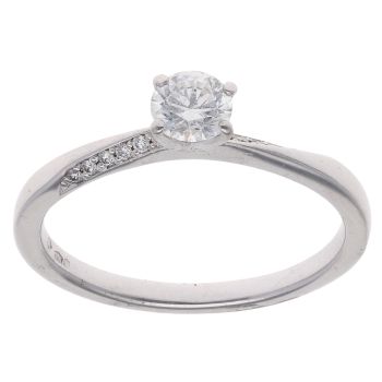 Platinum 0.50ct Brilliant Cut Diamond Solitaire Ring