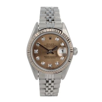 Rolex Custom Datejust Pre Owned Watch Ref 79174