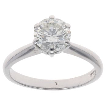 18ct White Gold 1.50ct Brilliant Cut Diamond Solitaire Ring