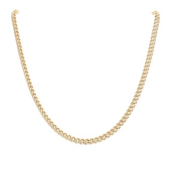 9ct Yellow Gold Foxtail Chain 18"