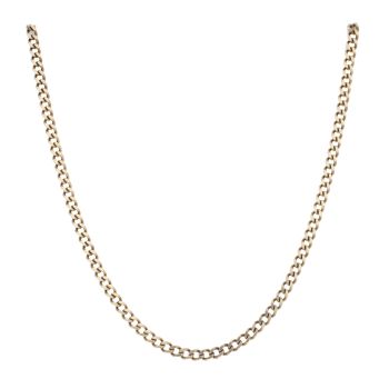 9ct Yellow Gold Curb Chain 18"