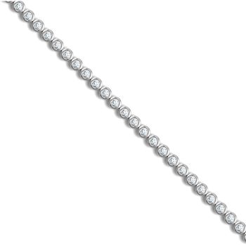 18ct White Gold 1.00ct Diamond Tennis Bracelet