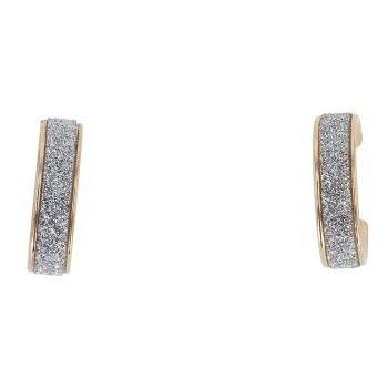 9ct Yellow Gold Moon Dust Hoop Earrings