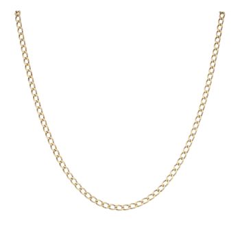 9ct Yellow Gold Curb Chain 18"