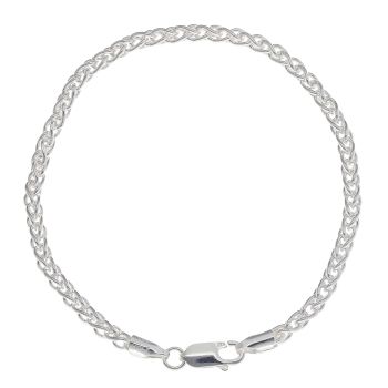 Silver Spiga Bracelet 7" By Icesia
