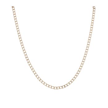 9ct Yellow Gold Square Curb Chain 28"