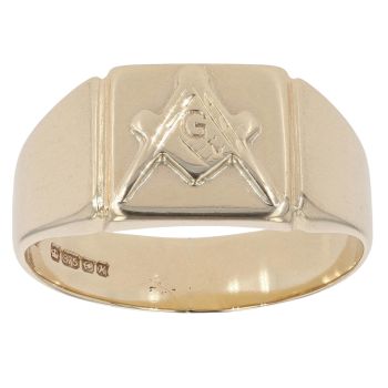 9ct Yellow Gold Masonic Ring