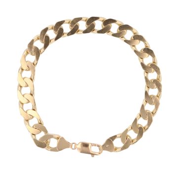 9ct Yellow Gold Curb Bracelet 9"