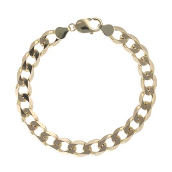 9ct Yellow Gold Curb Bracelet 8.5"