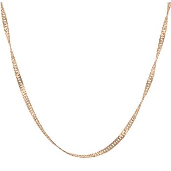 9ct Yellow Gold Twist Chain 18"