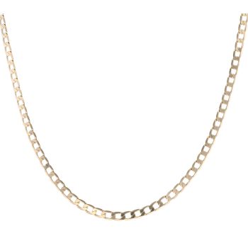 9ct Yellow Gold Curb Chain 18"