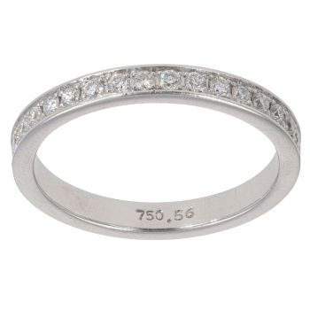 18ct White Gold 0.56ct Brilliant Cut Diamond Full Eternity Ring