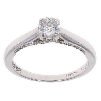 18ct White Gold 0.50ct Diamond Solitaire Ring
