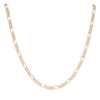 9ct Yellow Gold Figaro Chain 24"