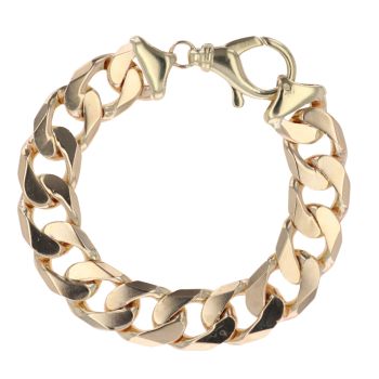 9ct Yellow Gold Curb Bracelet 8.5"