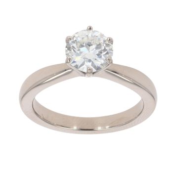 18ct White Gold Brilliant Cut 1.25ct Diamond Solitaire Ring