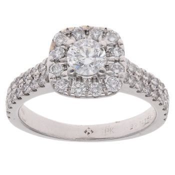 18ct Yellow Gold 0.83ct Brilliant Cut Diamond Cluster Ring