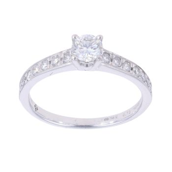 18ct White Gold 0.72ct Diamond Solitaire Ring