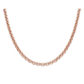 9ct Rose Gold Belcher Chain 22"