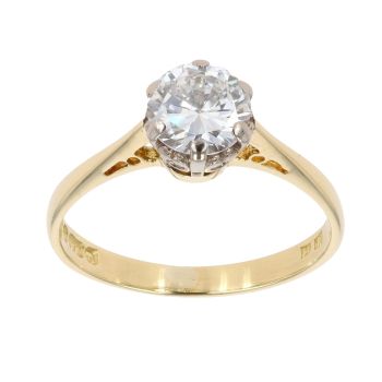 18ct Yellow Gold 0.75ct Brilliant Cut Diamond Solitaire Ring