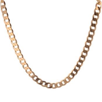 9ct Yellow Gold Curb Chain 18"