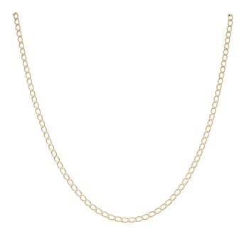 9ct Yellow Gold Curb Chain 18"