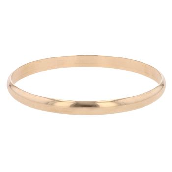 9ct Yellow Gold Plain Bangle