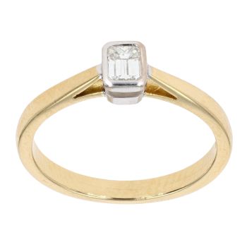 18ct Yellow Gold 0.27ct Diamond Solitaire Ring