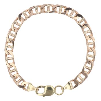 9ct Yellow Gold Anchor Bracelet 9"