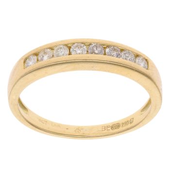 18ct Yellow Gold 0.25ct Diamond Eternity Ring