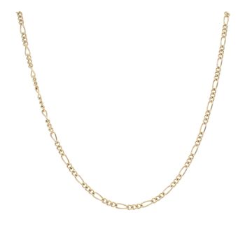 9ct Yellow Gold Figaro Chain 18"