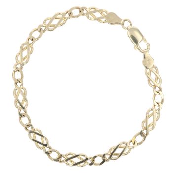 9ct Yellow Gold Celtic Bracelet 7.5"