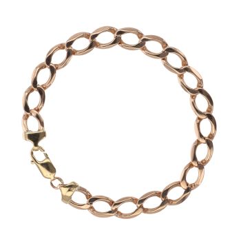 9ct Yellow Gold Curb Bracelet 8.5"