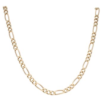 9ct Yellow Gold Figaro Chain 20"