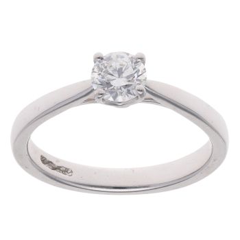 Platinum 0.50ct Brilliant Cut Diamond Solitaire Ring