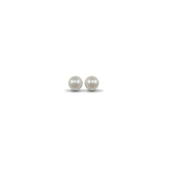 Mint Of London 925 Silver 4-5Mm Cultured Freshwater Pearl Studs