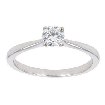 18ct White Gold 0.33ct Diamond Solitaire Ring