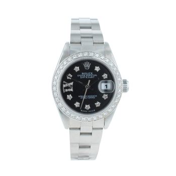 Rolex Custom Oyster Perpetual Date Pre Owned Watch Ref 79160