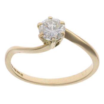 18ct Yellow Gold 0.50ct Diamond Solitaire Ring