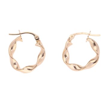 9ct Yellow Gold Twist Earrings