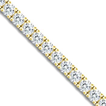 18ct Yellow Gold 4.00ct Diamond Tennis Bracelet
