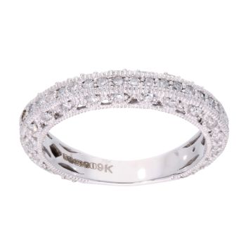 9ct White Gold 0.20ct Diamond Eternity Ring