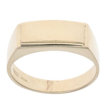 9ct Yellow Gold Plain Signet Ring