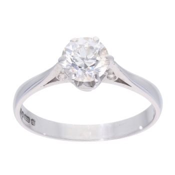 18ct White Gold 1.00ct Diamond Solitaire Ring