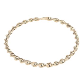 9ct Yellow Gold Twist Bangle