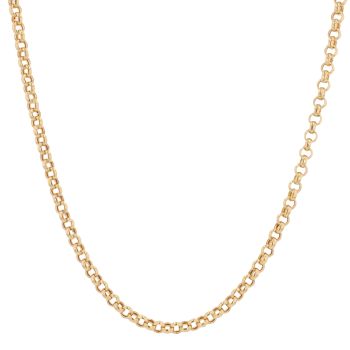 9ct Yellow Gold Belcher Chain 18"