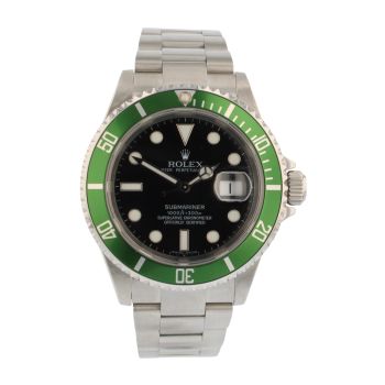 Rolex Submariner 'Kermit' Pre Owned Watch Ref 16610