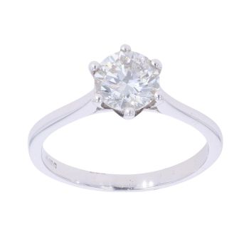 14ct White Gold 0.95ct Diamond Solitaire Ring