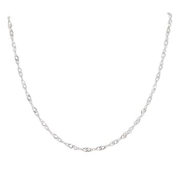 Silver Twist Chain 20" by Icesia